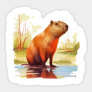 I Love Capybaras Sticker